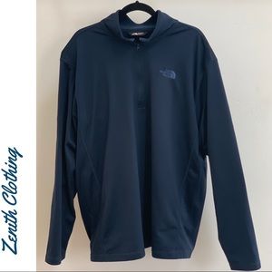 The North Face Blue Quarter Zip Size XXL